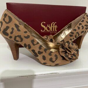Sofft GIJON Wheat Leopard Suede